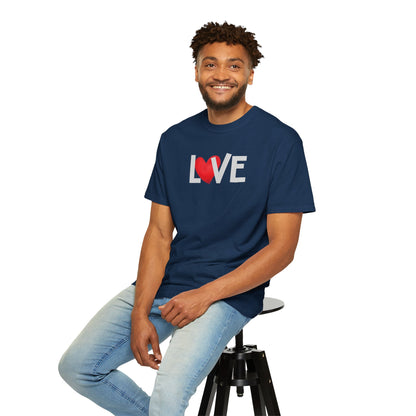 LOVE Heart Comfort Colors T-Shirt