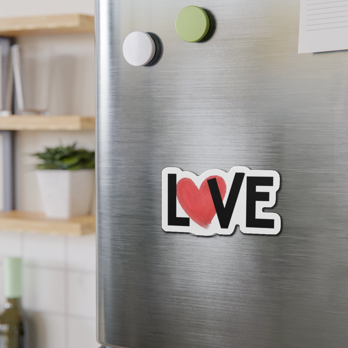 Love Heart Die-Cut Magnet
