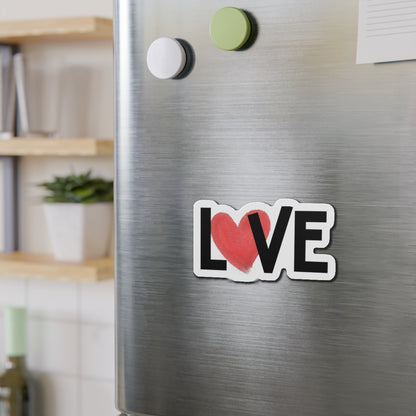 Love Heart Die-Cut Magnet