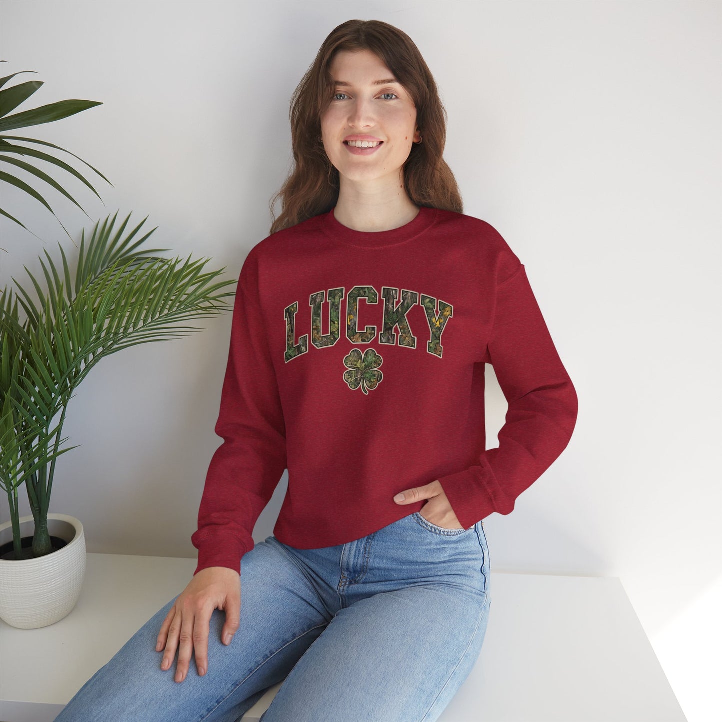 Lucky Shamrock Crewneck Sweatshirt