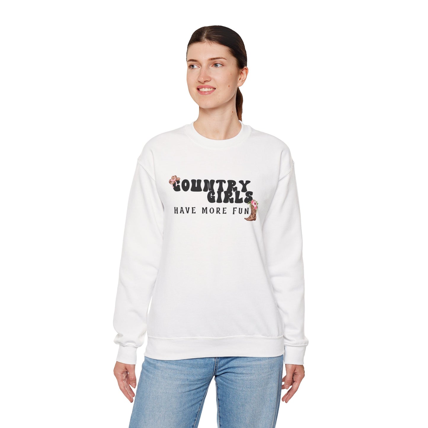 Country Girls Have More Fun Crewneck Sweatshirt
