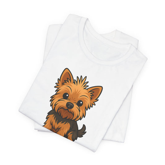 Cute Yorkie Dog Graphic Tee for Dog Lovers, Pet Lovers Gift, Animal Lover Shirt, Birthday Gift, Casual Wear
