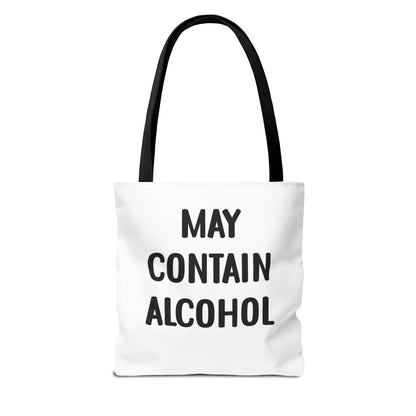 May Contain Alcohol Reusable Grocery & Beach Tote