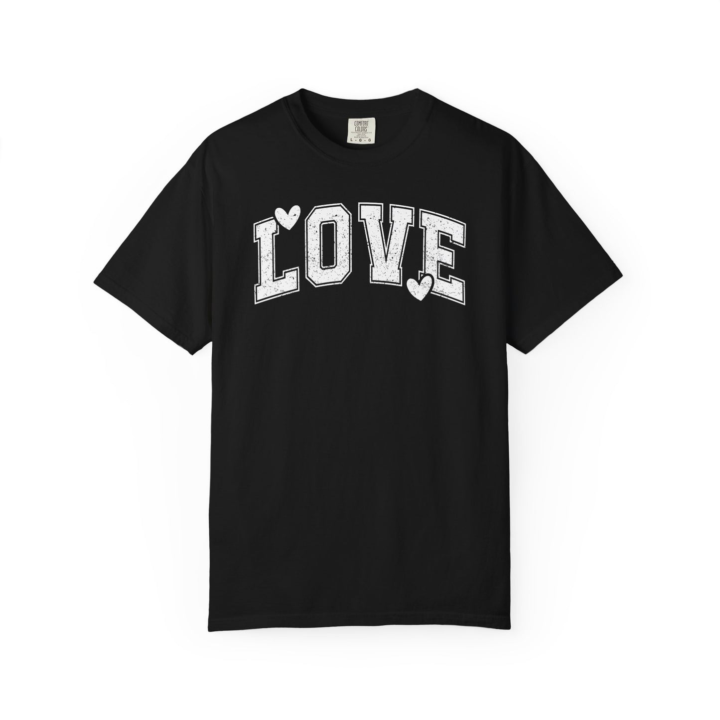 LOVE Heart Graphic T-Shirt — Vintage Collegiate Love Tee