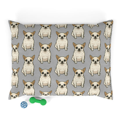 Chihuahua Print Pet Bed, Cozy Dog Bed, Gift for Dog Lovers, Cute Bed for Pets, Stylish Dog Pillow, Home Decor for Pet Owners