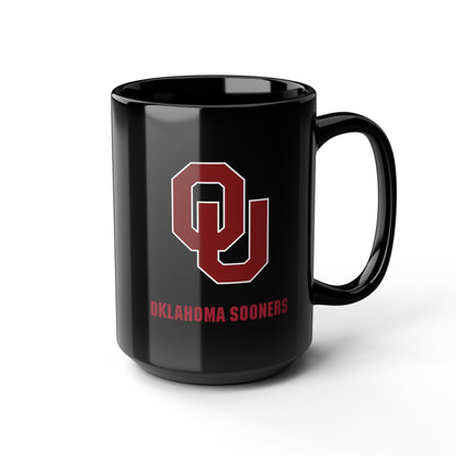 Oklahoma Sooners Black Mug 15oz Mug Gift for Him OU Sooners Mug Gift for Her