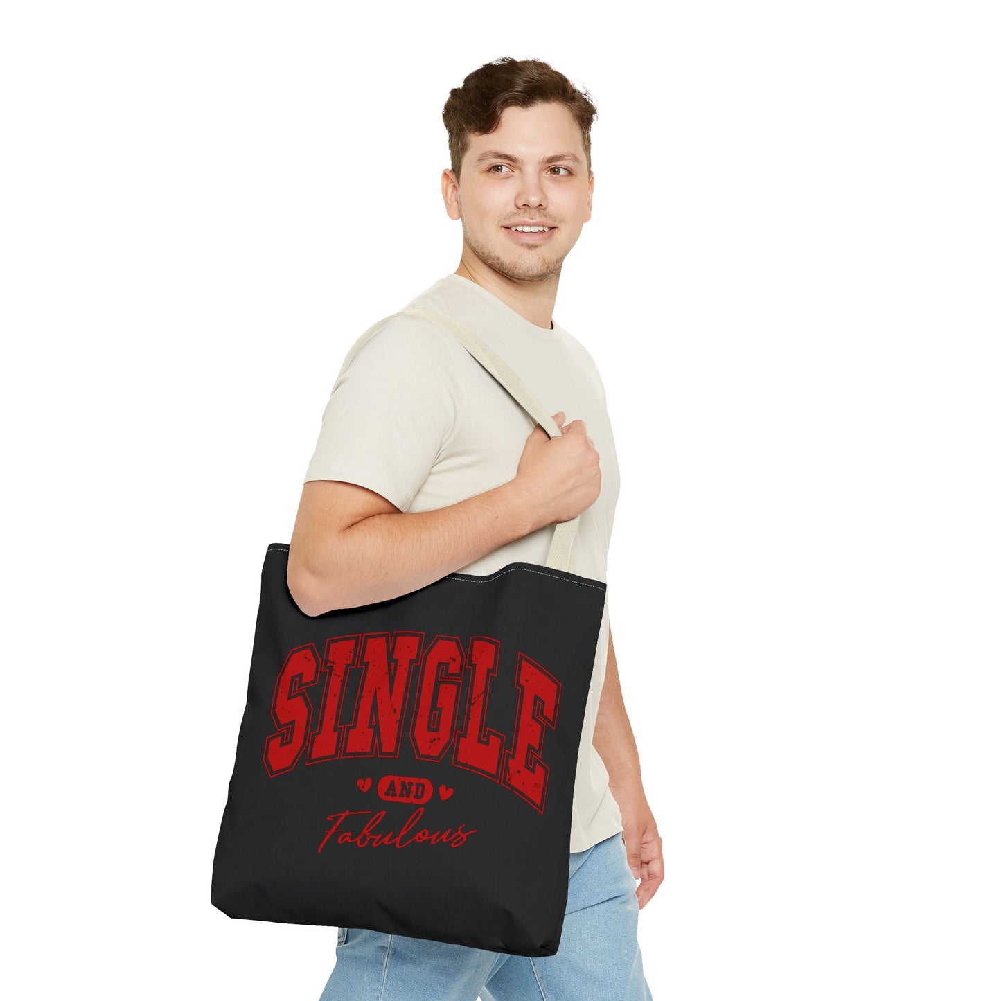 Single and Fabulous Black Canvas Tote 3 Sizes