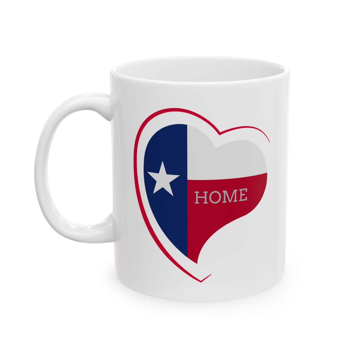 Texas is Home 11oz or 15oz White Mug