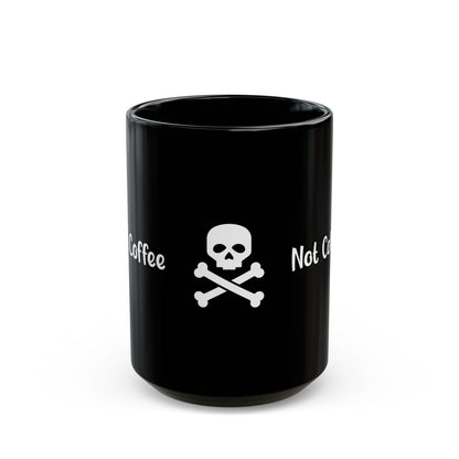 Gothic Coffee Mug, Skull Design, Not Coffee Lovers Gift, Halloween Decor, Uniquely Crafted Drinkware, Perfect for Home or Office