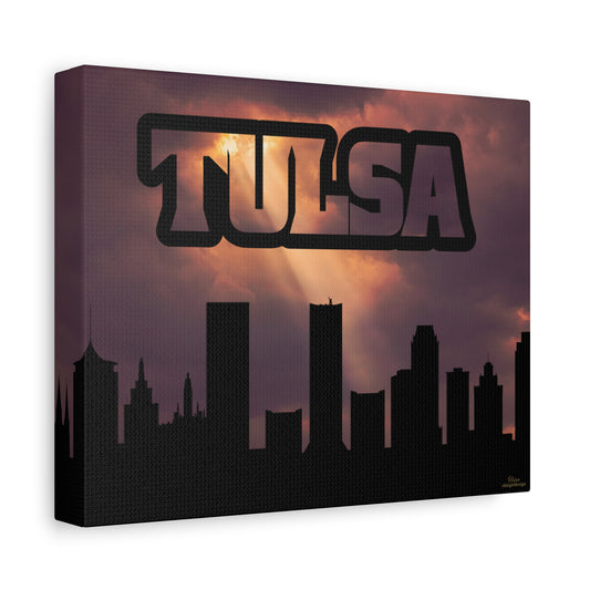 Tulsa Skyline Canvas Wall Art, Modern Home Décor, Urban Art Print, Cityscape Decoration, Gift for Tulsa Lovers