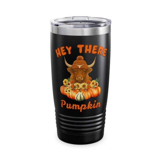 Highland Cow Longhorn Fan Tumbler 20oz Highland Cow Cozy Autumn Tumbler, Fall Coffee Travel Mug, Pumpkin Spice Lover Gift, Seasonal Drinks Travel Cup, Personalized Car Mug