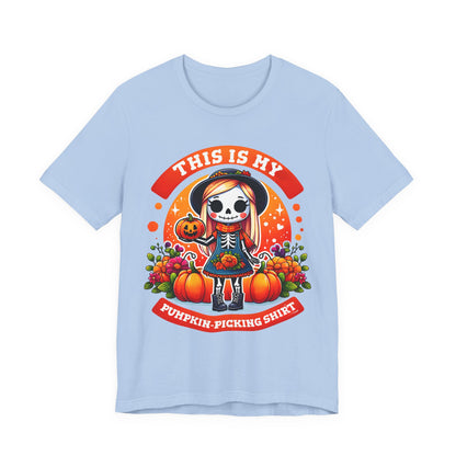 This is My Pumpkin Picking TShirt Bella Canvas Cute Pumpkin Picking Tee Halloween Shirt Fall Apparel Fun T-Shirt Harvest Celebration