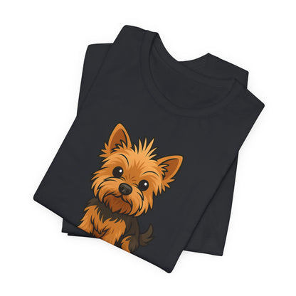 Cute Yorkie Dog Graphic Tee for Dog Lovers, Pet Lovers Gift, Animal Lover Shirt, Birthday Gift, Casual Wear
