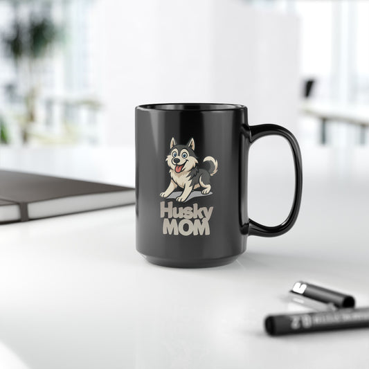 Husky Mom Coffee Mug 15oz Cute Dog Lover Gift Pet Owner Present Birthday Mother's Day Animal Lover Accessory