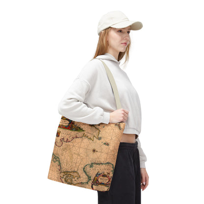 Vintage Nautical Sea Chart Pascaerte Van De Noordzee Tote Bag
