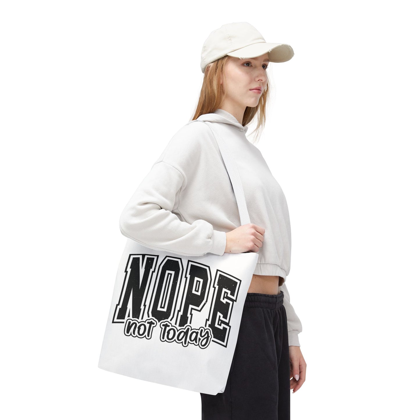 NOPE Not Today Graphic Tote Bag