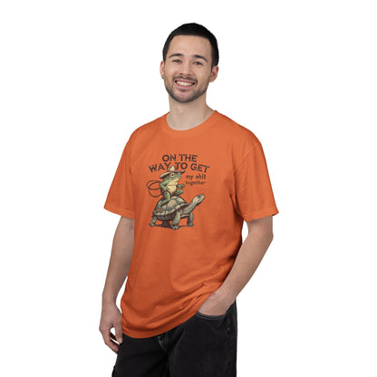 On the Way to Get My Sh*t Together Frog and Turtle Graphic T-Shirt