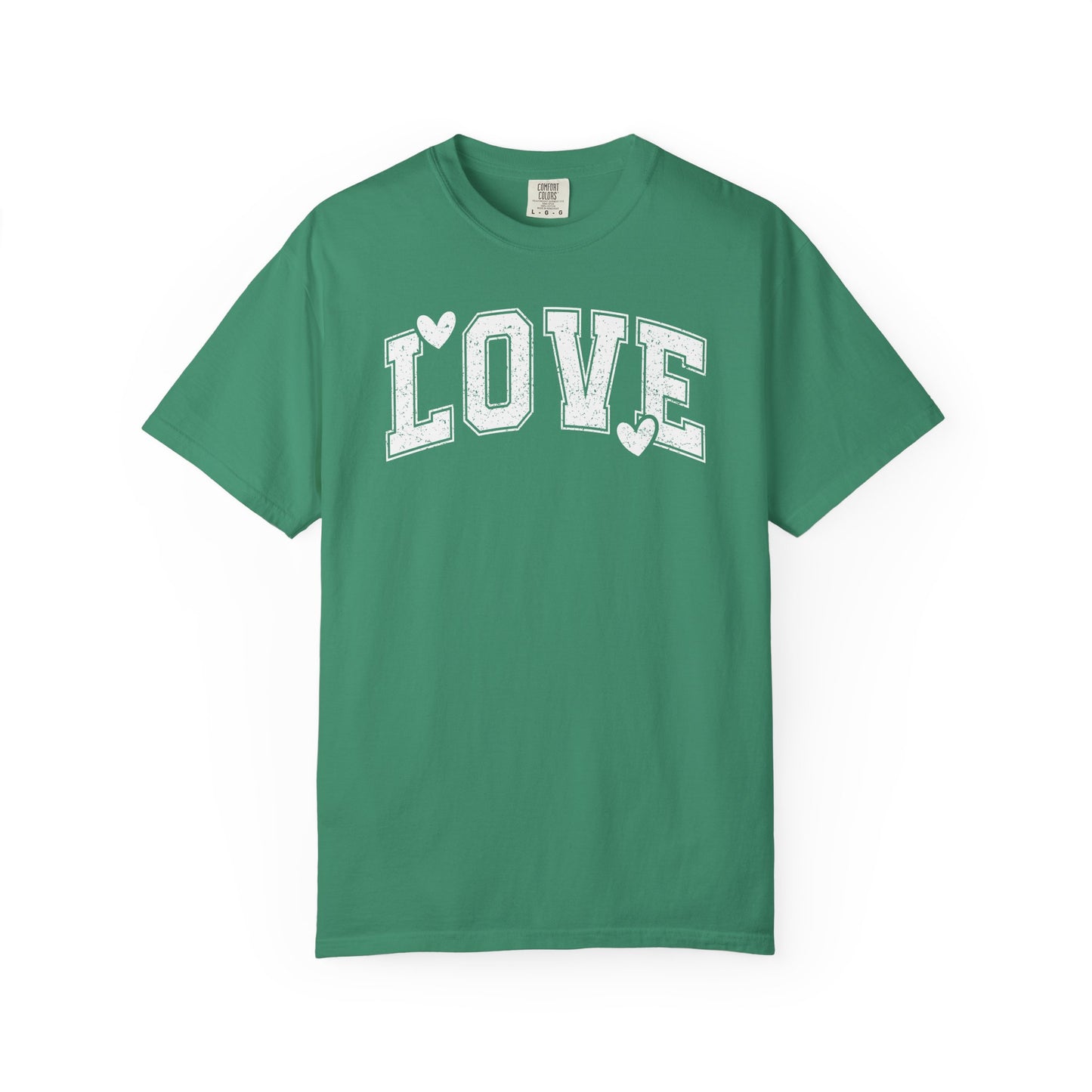 LOVE Heart Graphic T-Shirt — Vintage Collegiate Love Tee