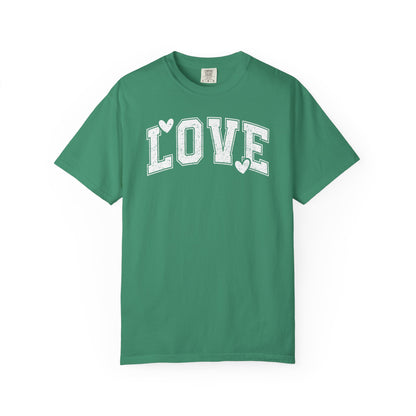 LOVE Heart Graphic T-Shirt — Vintage Collegiate Love Tee