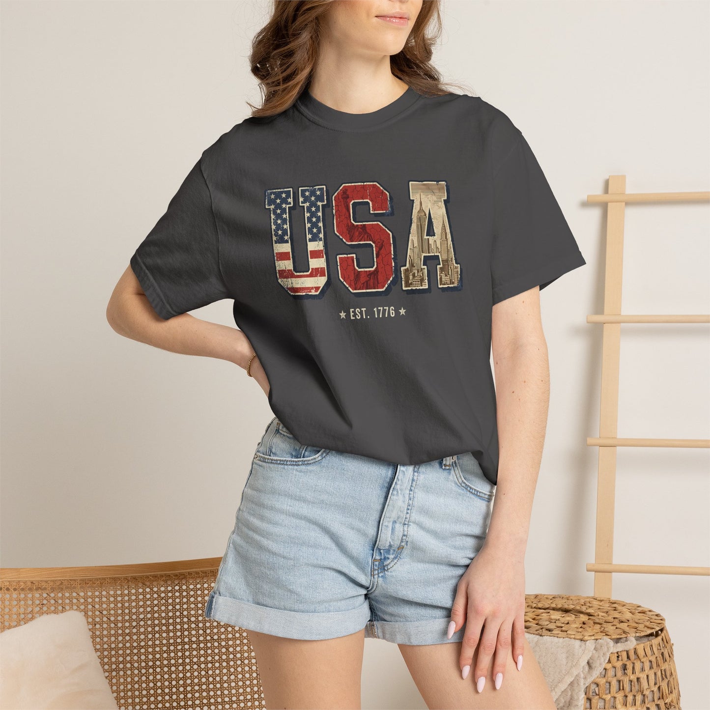 USA Retro Comfort Colors Tee