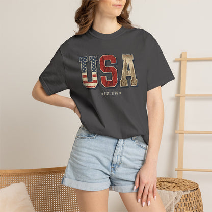 USA Retro Comfort Colors Tee