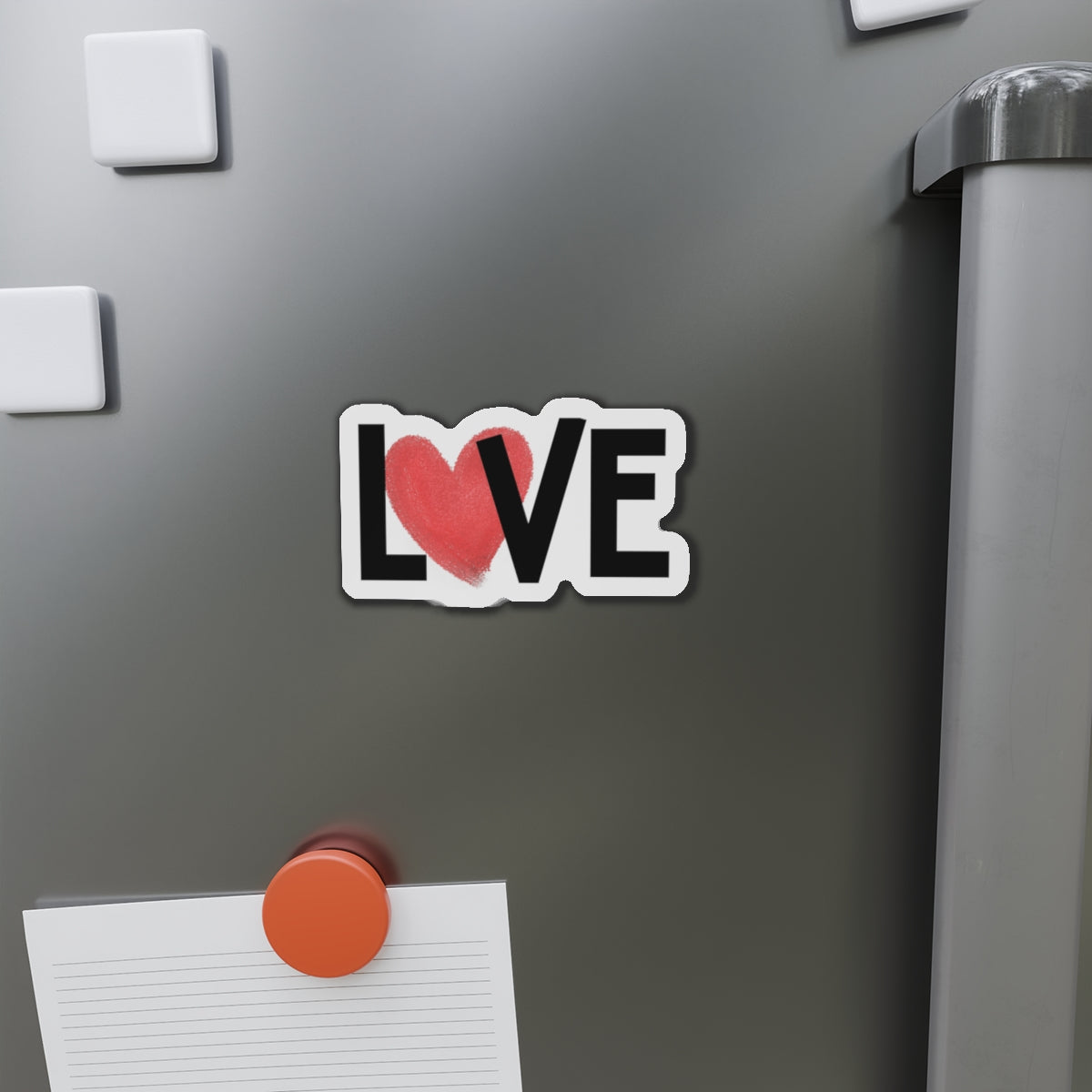 Love Heart Die-Cut Magnet