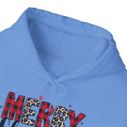 Merry Christmas Plaid Hoodie — Festive Holiday Sweatshirt