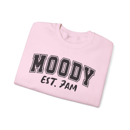 Moody Est. 7AM Crewneck Sweatshirt