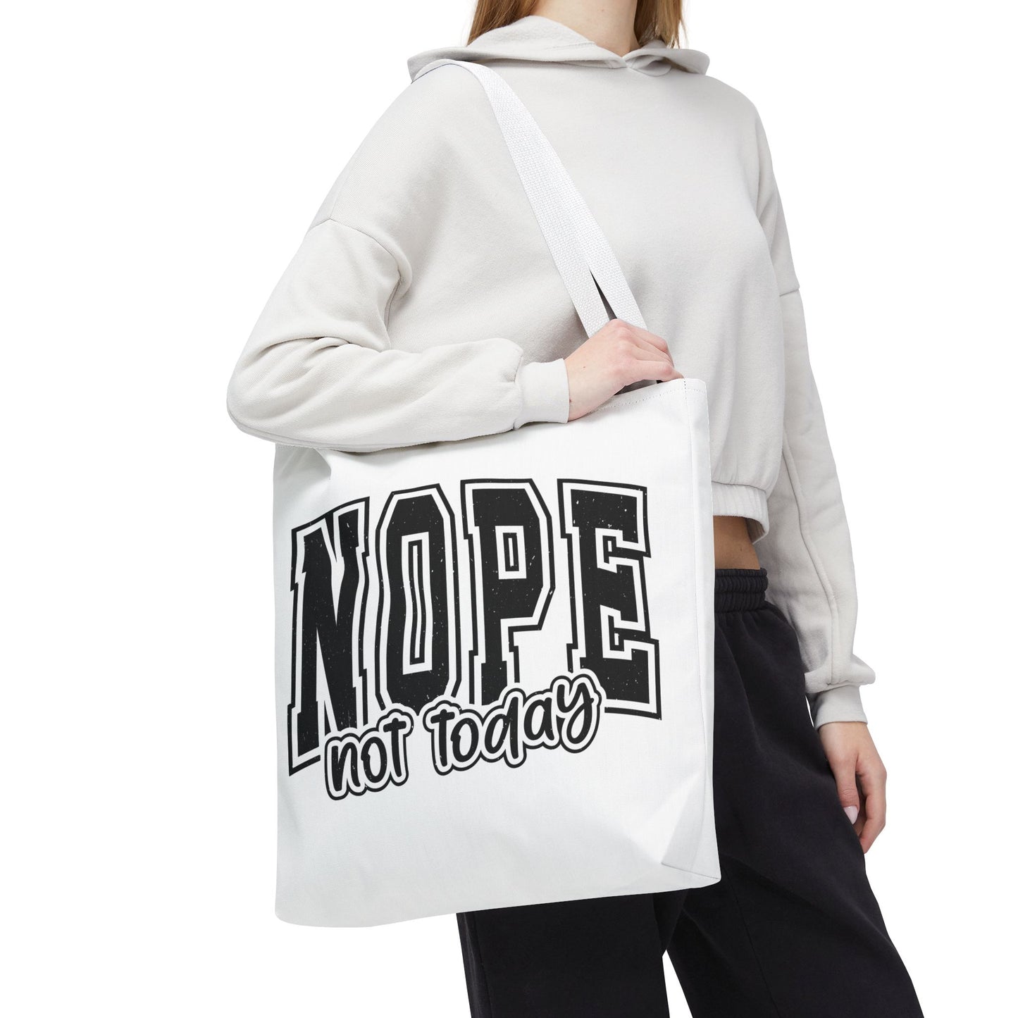 NOPE Not Today Graphic Tote Bag
