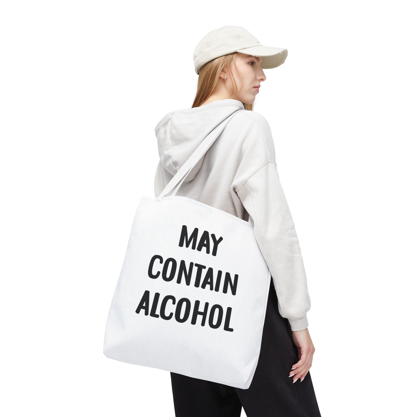 May Contain Alcohol Reusable Grocery & Beach Tote
