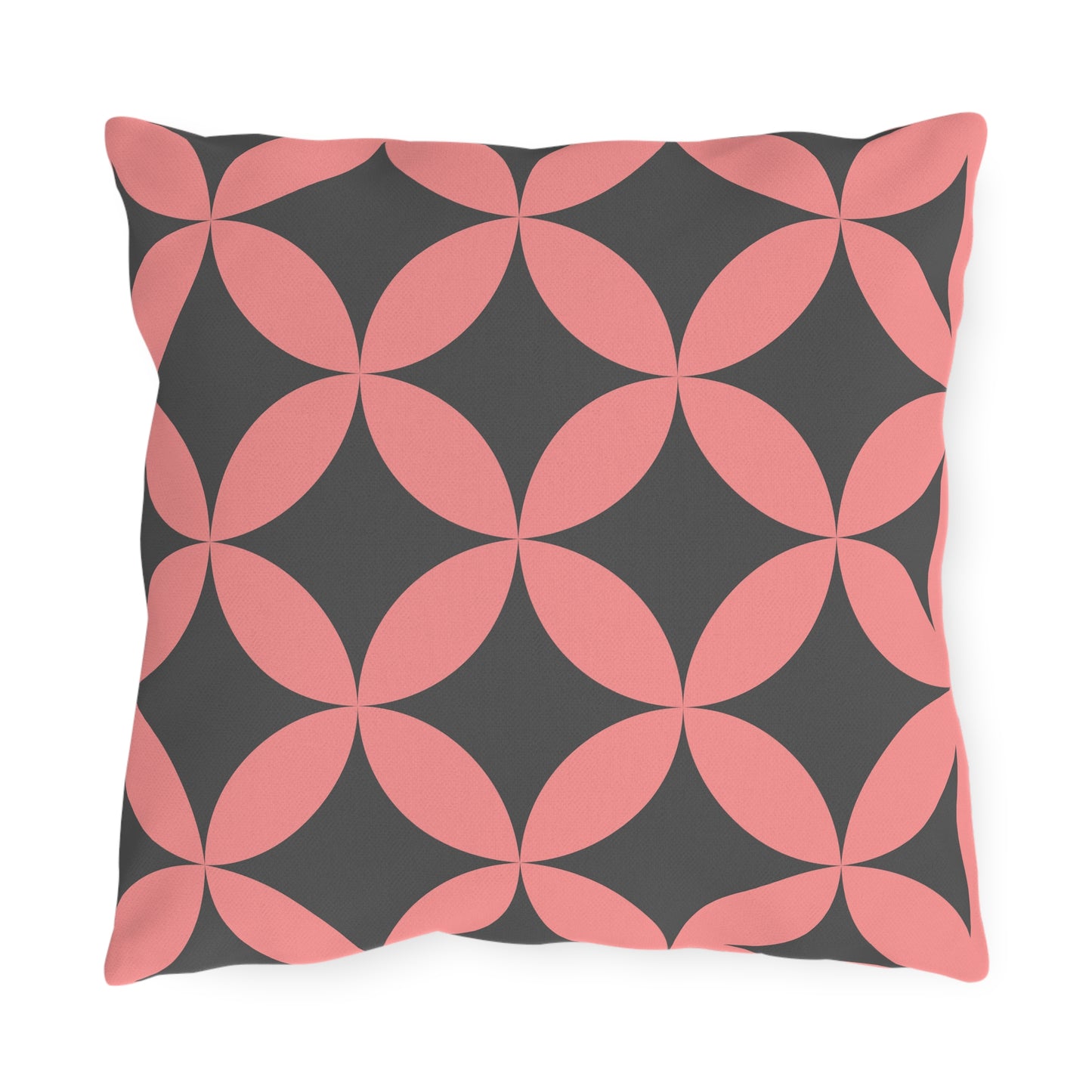 Stylish Outdoor Throw Pillow with Geometric Design