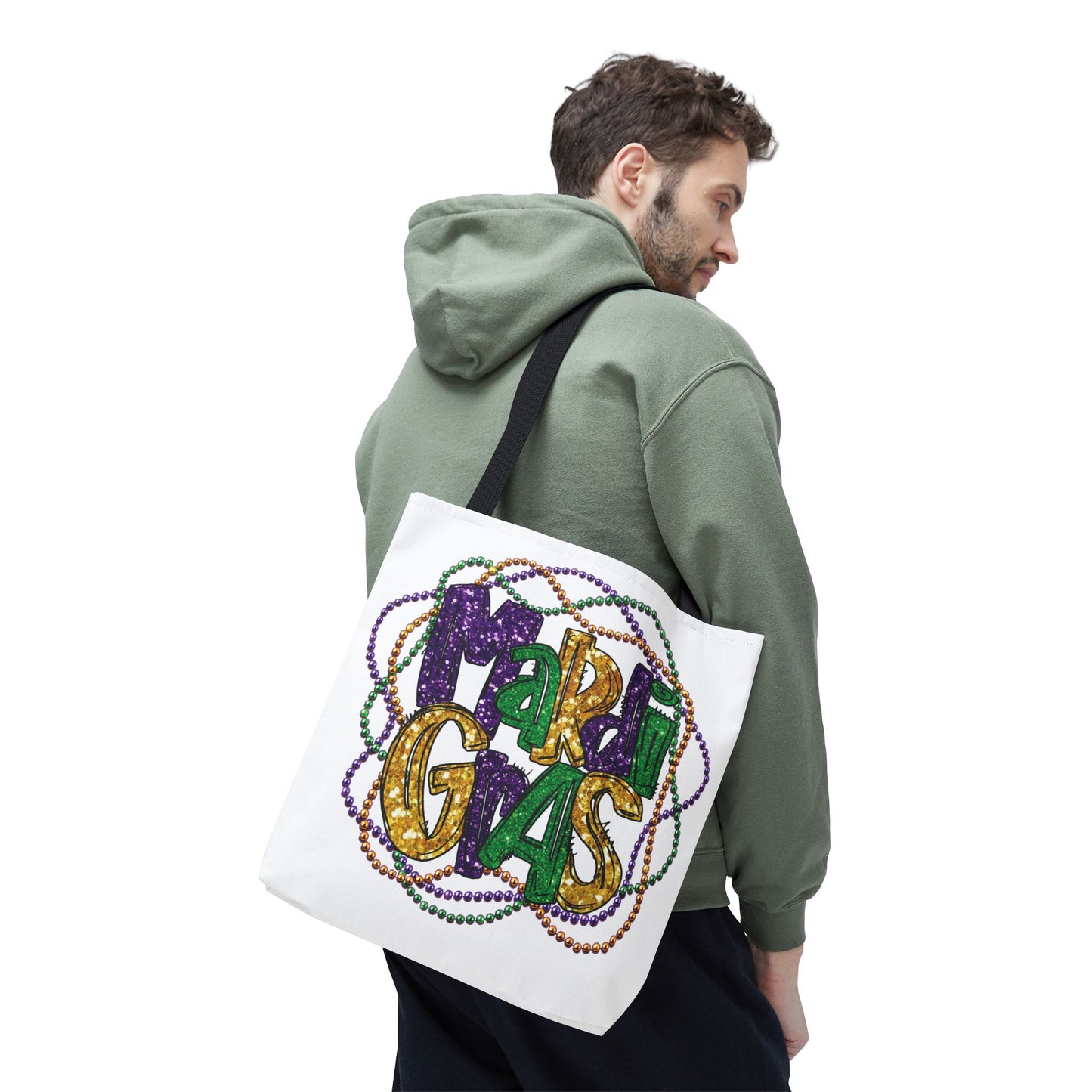 Mardi Gras Bead Bag Tote in 3 Sizes