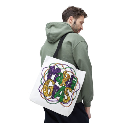 Mardi Gras Bead Bag Tote in 3 Sizes