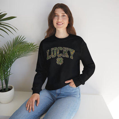 Lucky Shamrock Crewneck Sweatshirt