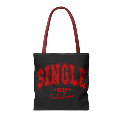 Single and Fabulous Black Canvas Tote 3 Sizes