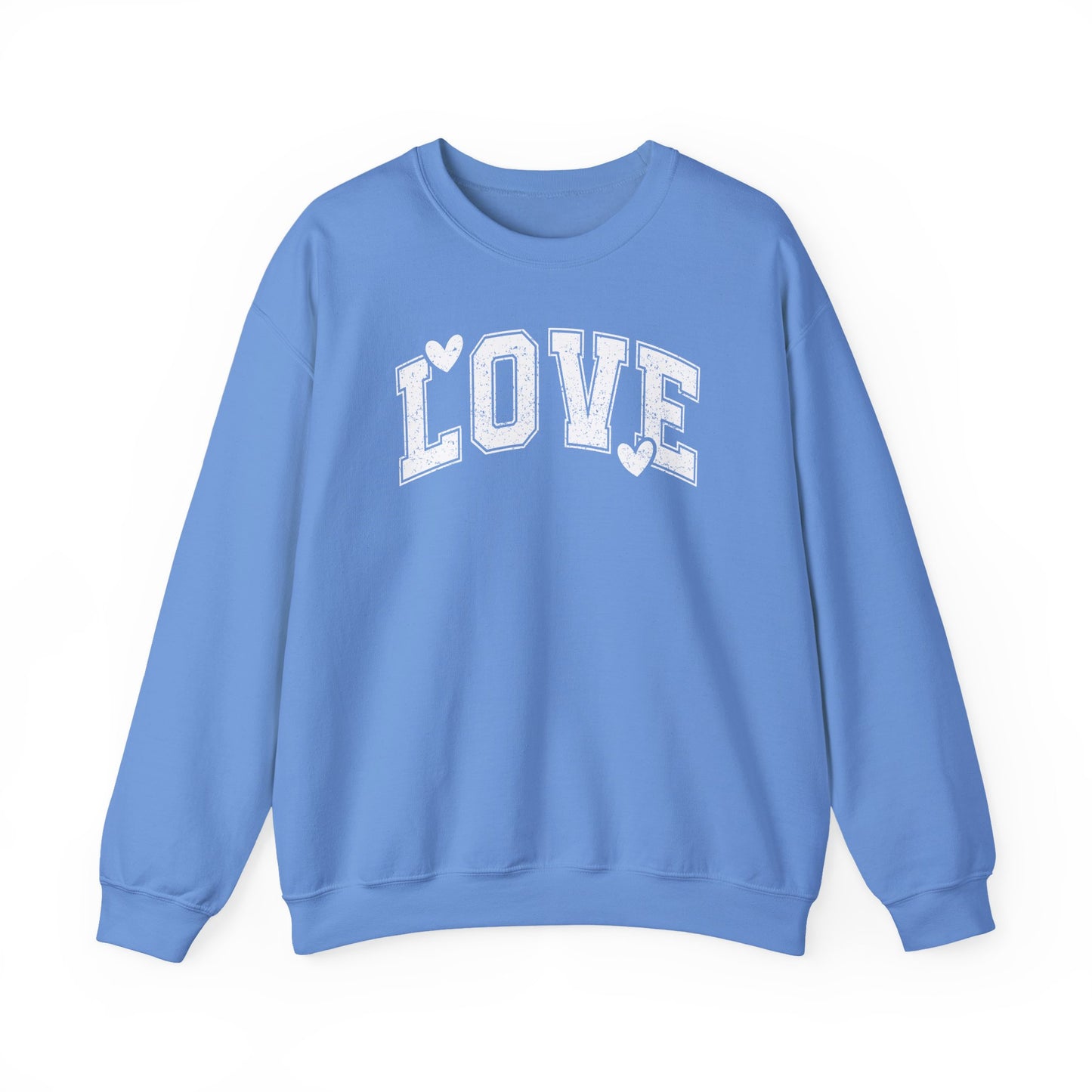 Love Heart Crewneck Sweatshirt Cozy Valentine Everyday Romance Pullover
