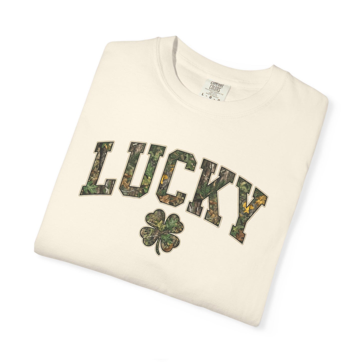 Lucky Shamrock T-Shirt — Camo Print St. Patrick's Day Tee