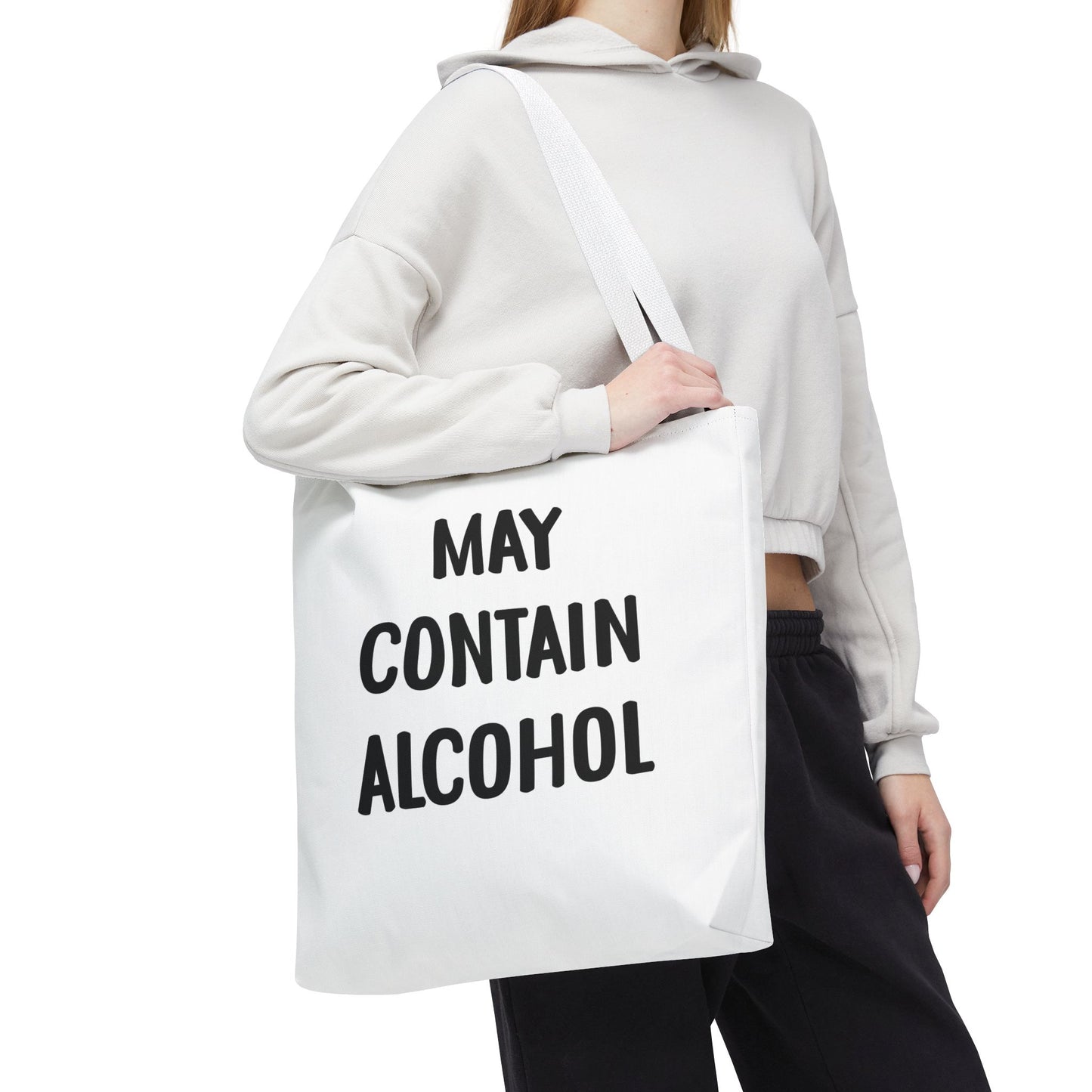 May Contain Alcohol Reusable Grocery & Beach Tote