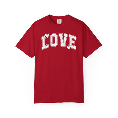 LOVE Heart Graphic T-Shirt — Vintage Collegiate Love Tee