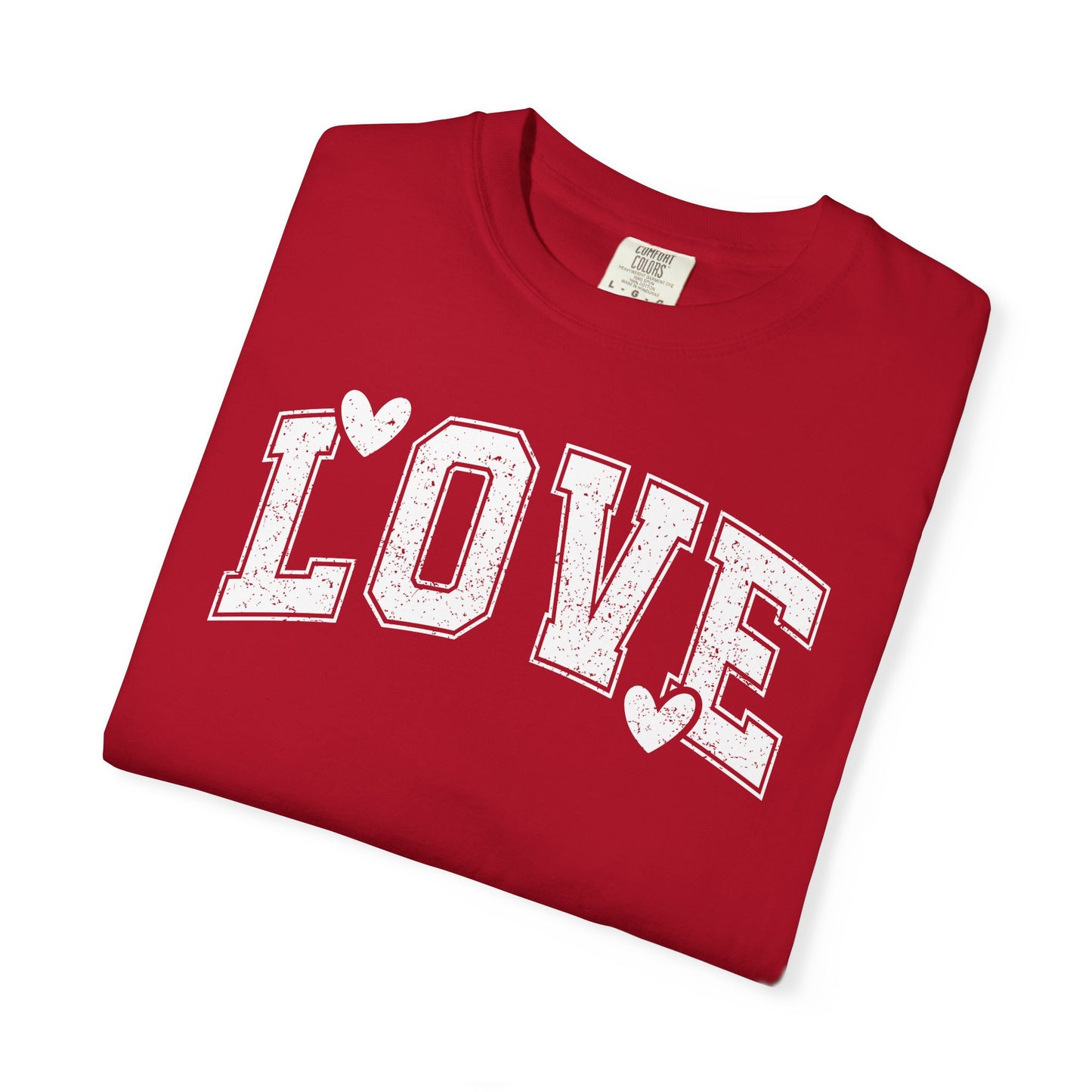 LOVE Heart Graphic T-Shirt — Vintage Collegiate Love Tee