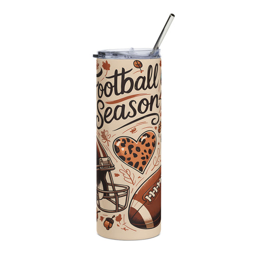 Football Season Stainless Steel Tumbler