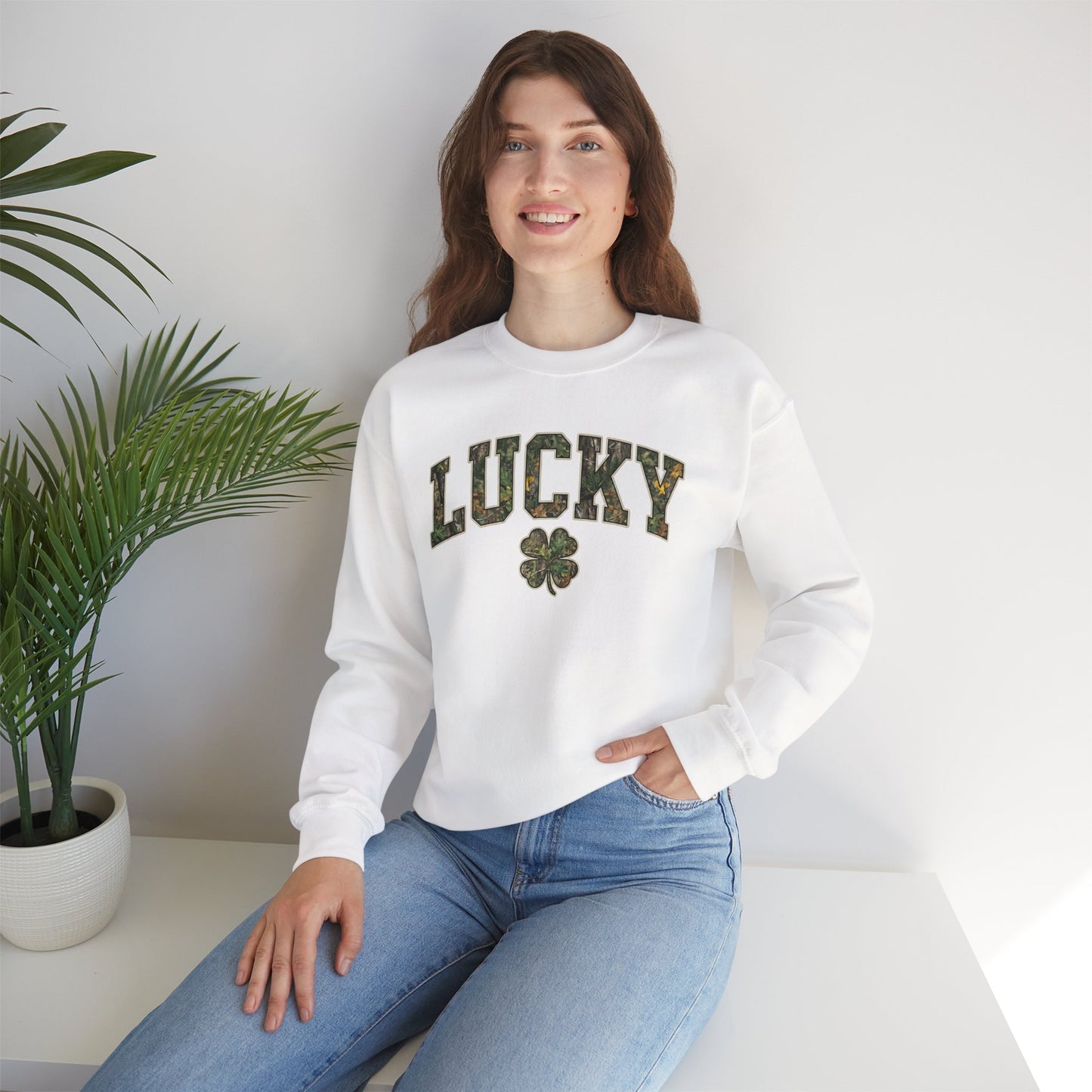 Lucky Shamrock Crewneck Sweatshirt