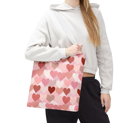 Pink Heart Everyday Tote Bag