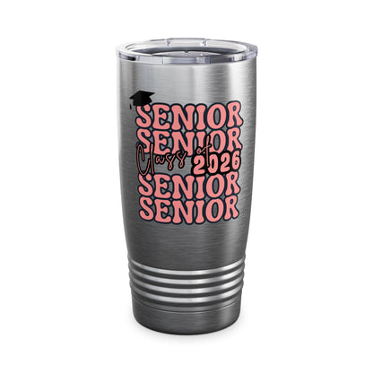 Senior Class of 2026 Graduation Ringneck Tumbler, 20oz - Perfect for Class of 2026, Senior Gifts, Graduation Party Favors, Custom Drinkware, [...]