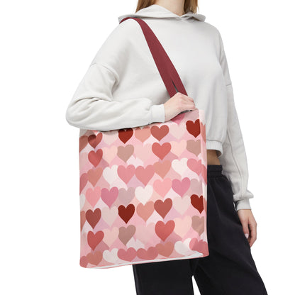 Pink Heart Everyday Tote Bag