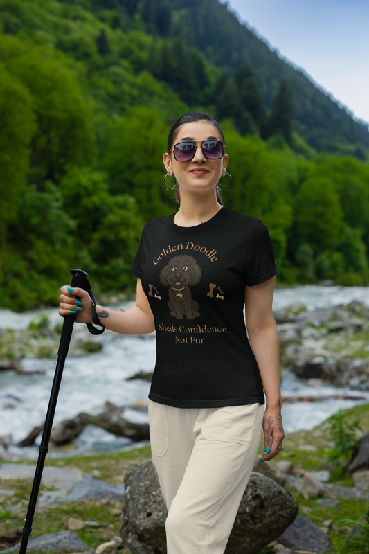 Golden Doodle Custom T-Shirt - Sheds Confidence Not Fur