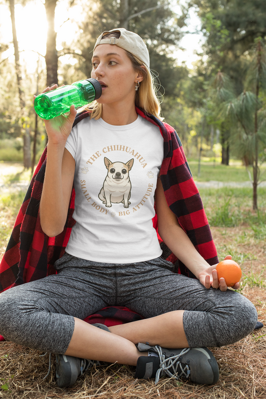 Chihuahua Custom Graphic Tee Small Body Big Attitude Shirt