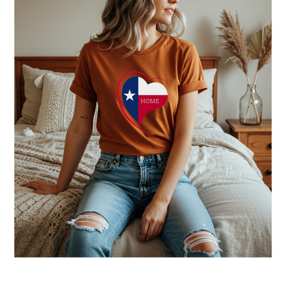 Texas Home T-shirt Gift for Texas Lover Gift for Him Texas Lover Gift for Her I Love Texas is Home T-shirt I Love Texas