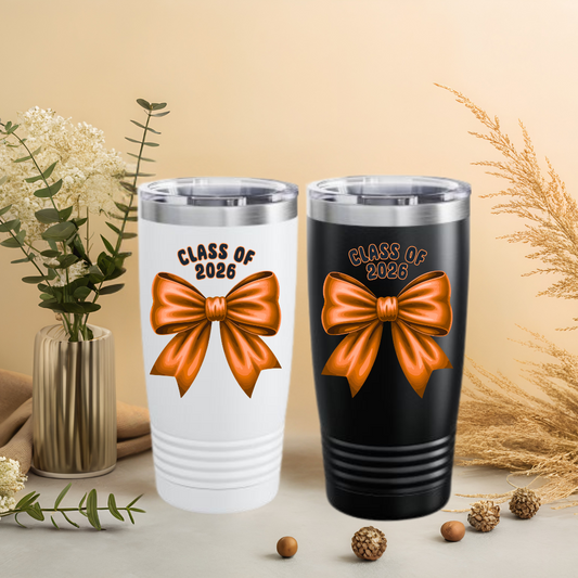 Senior  Class of 2026 20oz Tumbler, Graduation Mug, High School Grad Gift, College Bound Cup, Custom Drinkware
