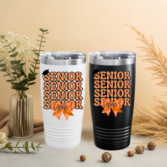 Senior 2026 Grad Tumbler 20oz - Graduation Gift, Class of 2026, Personalized Drinkware, High School Senior, Party Favor